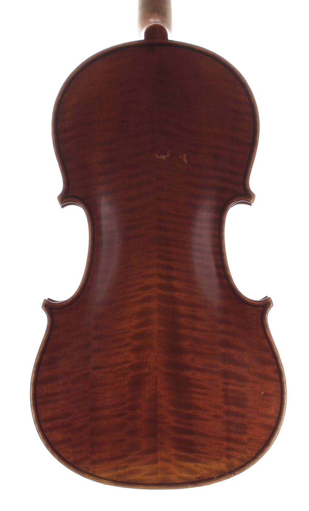 Violin labelled Leon Mougenot, Mirecourt, no. 3474, annee 1930, the two piece back of faint medium - Image 2 of 3
