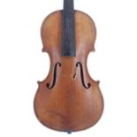 English violin by and labelled Thomas Earle Hesketh, Manchester, Fecit 1915, no. 111, the one