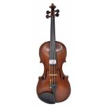 Interesting 18th century violin of the Albani School labelled Matthias Albanus..., 13 7/8", 35.