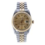 Rolex Oyster Perpetual Datejust gold and stainless steel gentleman's bracelet watch, ref. 1603