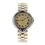 Zenith Via Veneto gold plated and stainless steel gentleman's bracelet watch, ref. 59-0210.115,