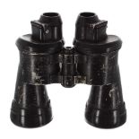 Pair of Carl Zeiss German WWII Third Reich Kriegsmarine issue U Boat 7 x 50 binoculars, black, 8"