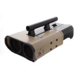 Swarovski Optik 23x75 binoculars, product no. 345, with central line-up scope to the top/handle,
