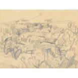 Pierre Bonnard (1867-1947) - 'Paysage pres de Grasse' landscape (near Grasse), signed with a
