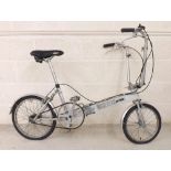 Bickerton portable folding commuter bicycle, chrome, Sturmey Archer 3 speed, with carry-bag