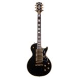 1994 Gibson Centennial 100th Anniversary Les Paul Custom Black Beauty electric guitar, made in