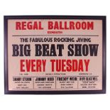 The Big Beat Show - original autographed concert poster for The Big Beat Show at Regal Ballroom,
