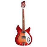 1989 Rickenbacker 330 electric guitar, made in USA, ser. no. E28608; Finish: Fireglo,