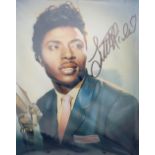 Little Richard - mounted autographed colour photograph, 13.75" x 11.75"