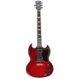 2017 Gibson SG Standard electric guitar, made in USA, ser. no. 17xxxxx01; Finish: cherry burst;