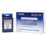 Boss Micro BR Digital Recorder, boxed; together with a Boss BA-CS10 stereo microphone, boxed (2)