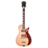 Harmony Stratotone Jupiter H49 electric guitar, made in USA, circa 1960; Finish: two-tone burst to