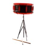 The Beatles - Ringo Starr Selco Beatles New Beat plastic snare drum, with sticks and stand (damage