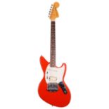 Mid 1990s Fender Jag-Stang Kurt Cobain electric guitar, crafted in Japan, ser. no. V0xxxx9;