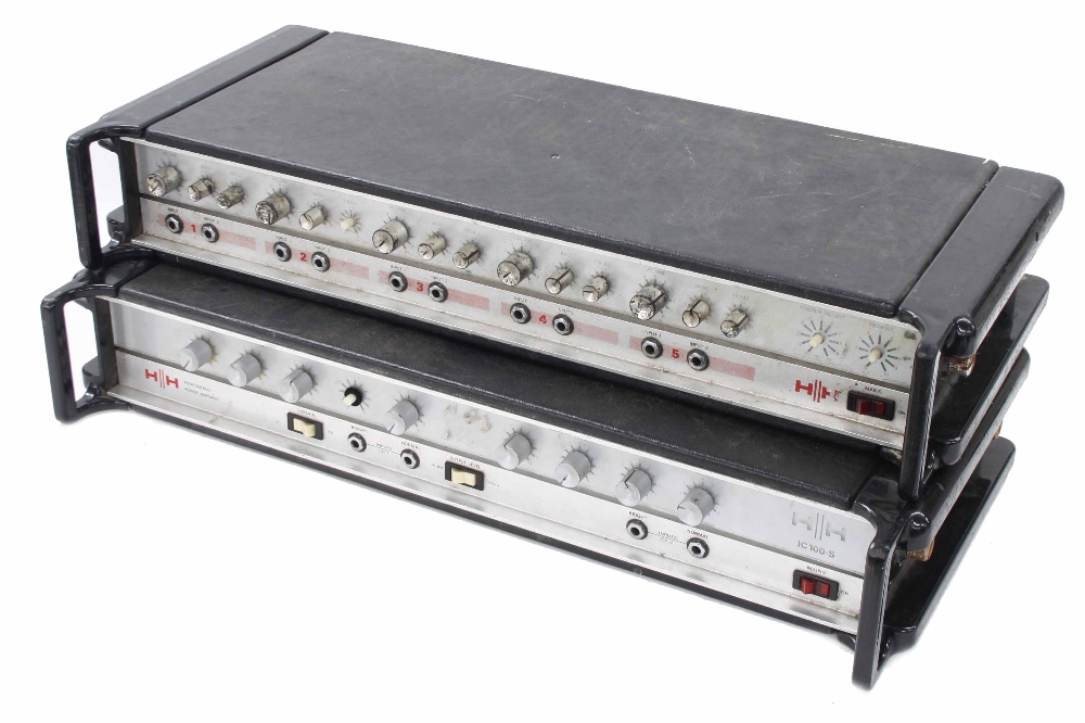 HH Electronics IC 100S amplifier rack head; together with another HH Electronics amplifier head - Image 2 of 2