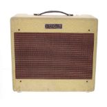 1953 Fender Deluxe guitar amplifier, made in USA, ser. no. 0851, tube sheet code CJ, recovered tweed