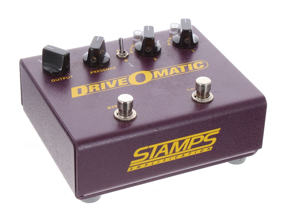 Stamps Amplification Drive-o-Matic guitar pedal, made in USA, ser. no. 992046, boxed