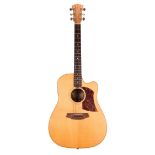 Cole Clark Fat Lady FL2ACR electro-acoustic guitar, made in Australia, ser. no. 7xxxxx6; Back and