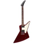 1993 Gibson Explorer electric guitar, made in USA, ser. no. 9xxx3xx4; Finish: wine red, various