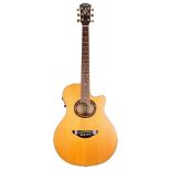 Yamaha APX-10A electro-acoustic guitar, made in Taiwan; Finish: natural; Fretboard: rosewood; Frets: