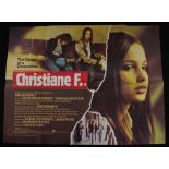 David Bowie interest - original UK quad film poster for the controversial 'Christiane F.', 30" x