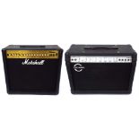Marshall MG series 100DFX guitar amplifier; together with a Carlsbro GLX30 guitar amplifier (2)