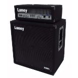 Laney RB9 bass guitar amplifier head, with matching Laney Richter RB410 speaker cabinet