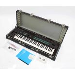 Yamaha DX7 Mark 1 synthesizer keyboard, made in Japan, ser. no. 121953, sold with EX1024 Hypra-