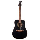 Fender Catalina acoustic guitar made in Korea; Finish: black, various surface scratches and dings;