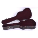 Vintage acoustic guitar hard case