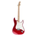 2009 Fender Stratocaster electric guitar, made in Mexico, ser. no. MZ9xxxx98; Finish: candy apple