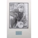 Marlon Brando - rare mounted autograph and picture, 18" x 12"