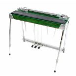 White 'Lloyd Green' type pedal steel guitar, with original flight case and a quantity of British