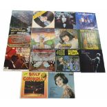 Twelve vinyl LP records including the Release - 'Red Summer'; others include Europe 'The Final