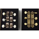 Two sets of Waverly style guitar tuners