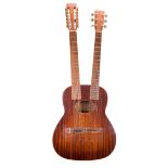 1980 Daion '80 12 & 6 double neck acoustic guitar, made in Japan, ser. no. 1xxxx2; Finish: walnut,