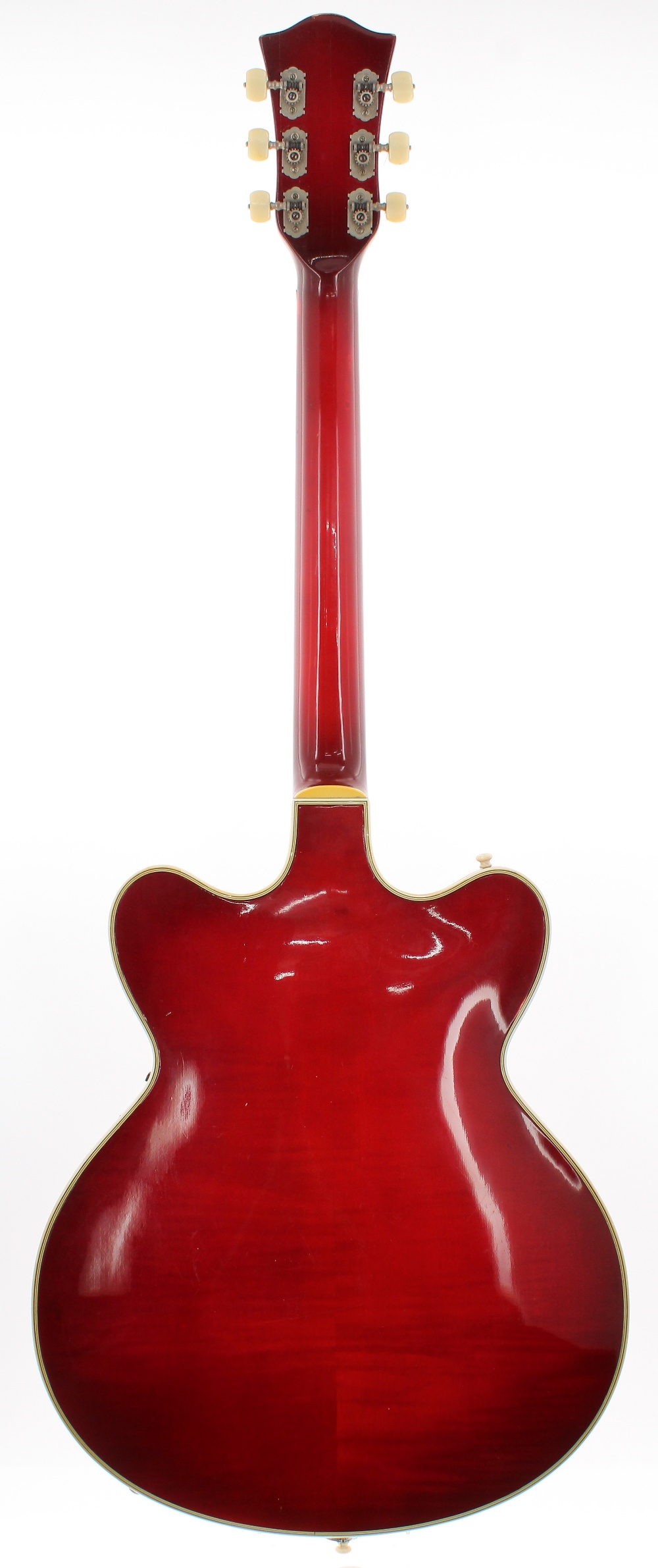 1960s Hofner Verithin hollow body electric guitar, made in Germany; Finish: red, various surface - Image 2 of 2