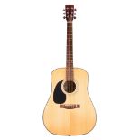 Conrad Model SW503 SD-N-LH left-handed acoustic guitar, ser. no. 0xxx7; Back and sides: mahogany,