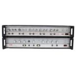 HH Electronics IC 100S amplifier rack head; together with another HH Electronics amplifier head