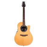 2008 Ovation model 2071 Ultra electro-acoustic guitar, made in Korea, ser. no. 7xxxxx8; Finish: