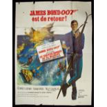 James Bond - original foreign United Artists subway film poster for 'On Her Majesty's Secret