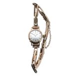 Omega Ladymatic 9ct lady's wristwatch with expanding bracelet, serial no. 22899209, London 1966,