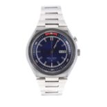 Seiko Bell-Matic stainless steel gentleman's bracelet watch, ref. 4006.6040, no. 664248, blue dial