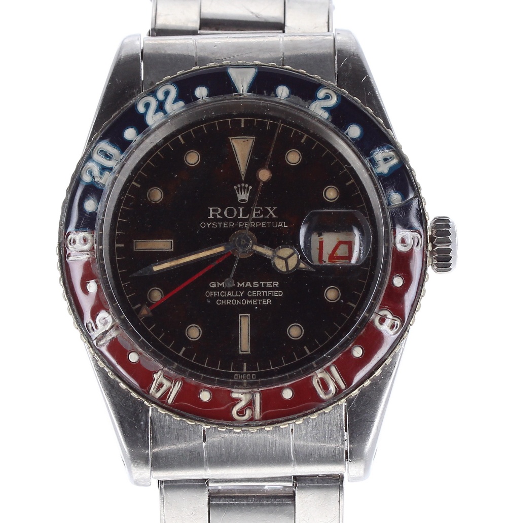 Rare Rolex Oyster Perpetual GMT-Master 'Bakelite' stainless steel gentleman's bracelet watch, ref. - Image 2 of 19