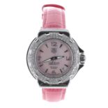 Tag Heuer Formula 1 diamond set stainless steel lady's wristwatch, ref. WAC1216, serial no.