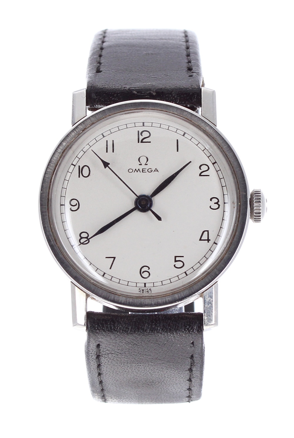 Omega stainless steel gentleman's wristwatch, ref. 135-034 , circa 1940s, serial no. 9738xxx,