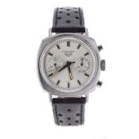 Heuer Camaro chronograph stainless steel gentleman's wristwatch, ref. 9220 S, circa late 1960s,
