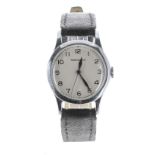Jaeger LeCoultre British Military issue RAF pilots stainless steel gentleman's wristwatch, circa