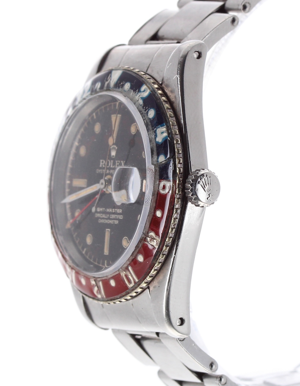 Rare Rolex Oyster Perpetual GMT-Master 'Bakelite' stainless steel gentleman's bracelet watch, ref. - Image 3 of 19