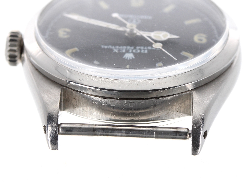 Rare Rolex Oyster Perpetual Explorer Military issue stainless steel gentleman's wristwatch, ref. - Image 4 of 10